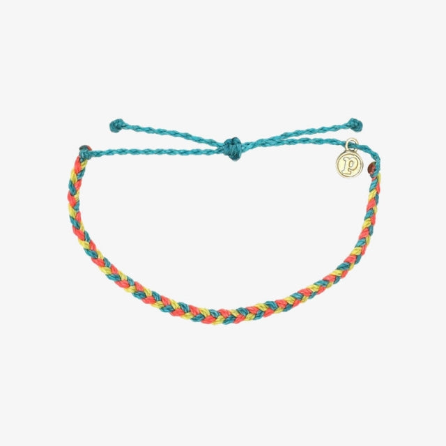 Pura Vida Mini Braided Rainbow Sherbert