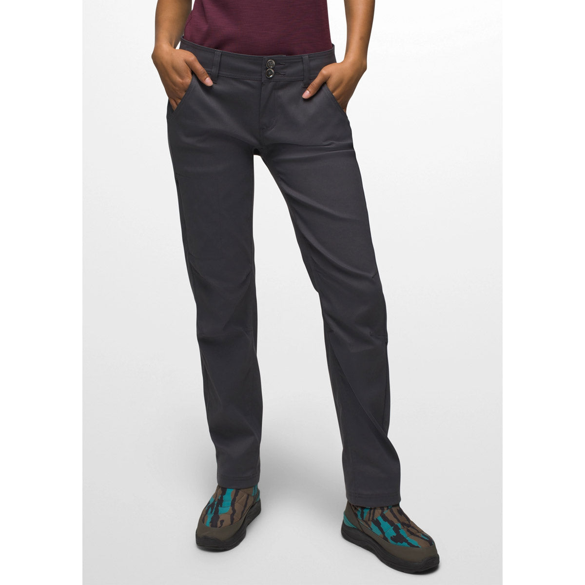 Prana Women's Halle Straight Pant - Regular Coal