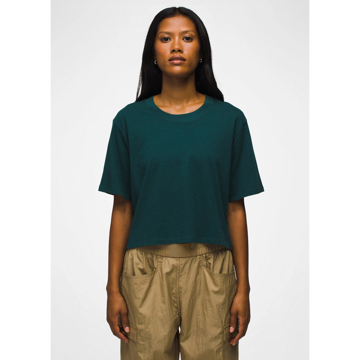 Prana Women's Everyday Crop Tee Wilderness