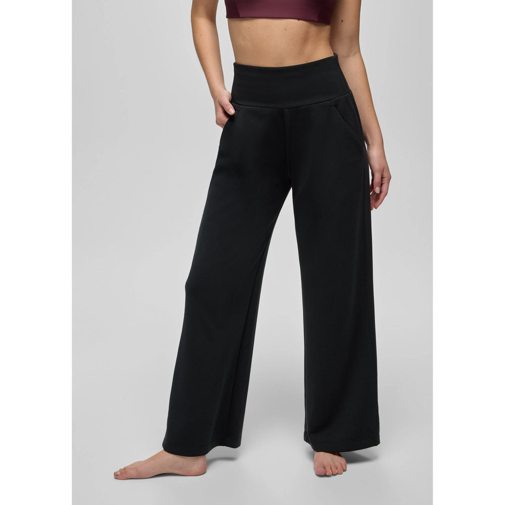 Prana Womens Shea Soft Wide Leg Pant Black