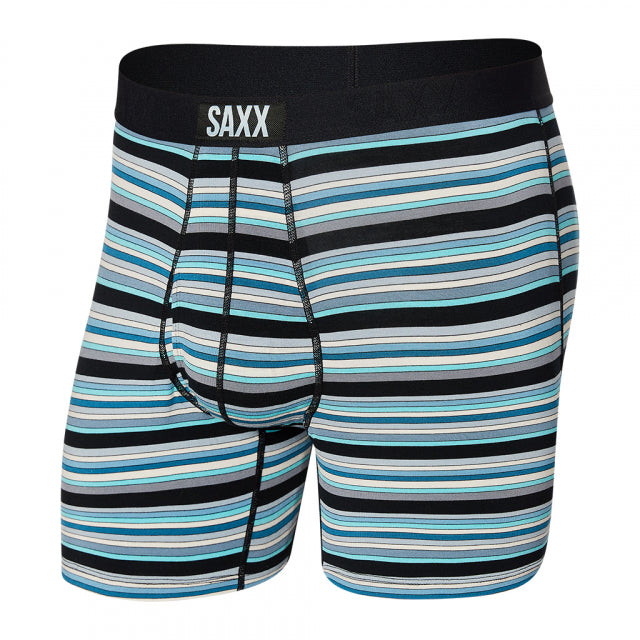 Saxx Underwear Co. Men&#39;s Ultra Boxer Brief DB Desert Stripe - Blue / S