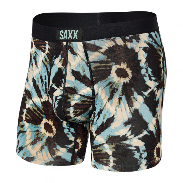 Saxx Underwear Co. Men&#39;s Vibe Boxer Brief ET Earthy Tie Dye - Multi / M