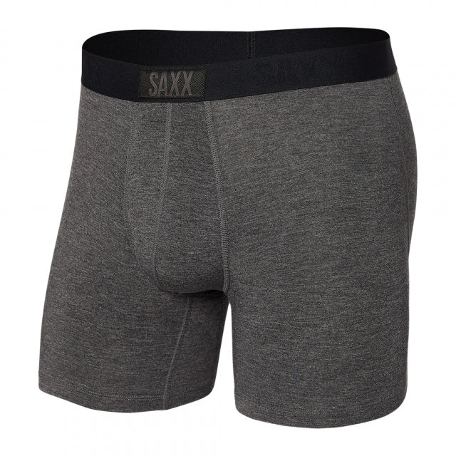 Saxx Underwear Co. Men&#39;s Vibe Boxer Brief GRH Graphite Heather