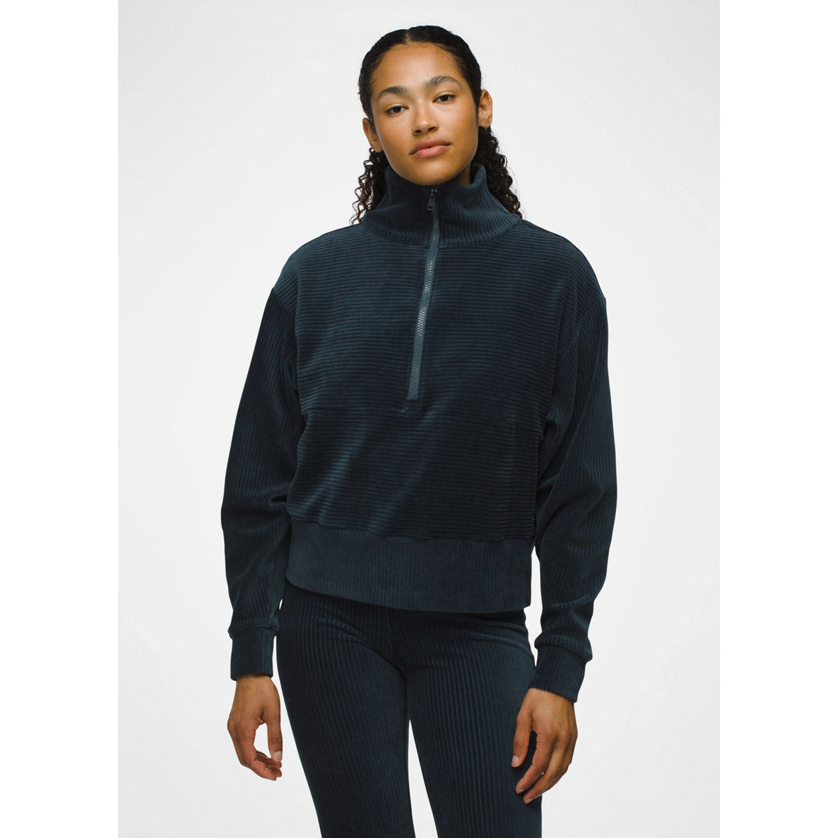 Prana W Escambia Half Zip Stormy Night