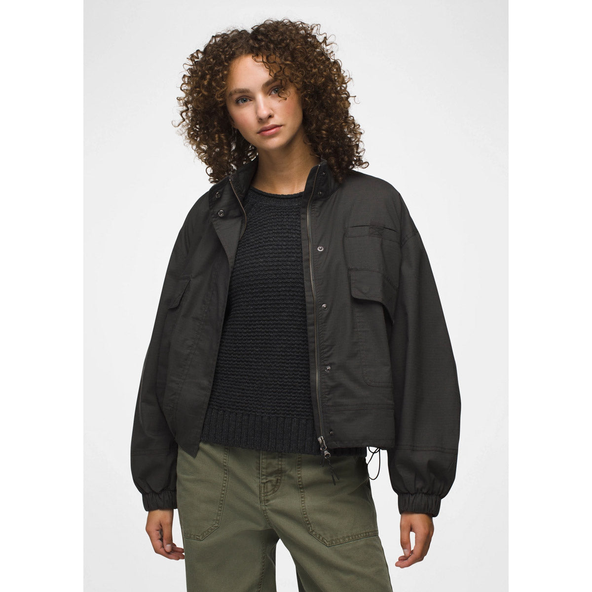 Prana W Palisades Ripstop Jacket Dark Iron