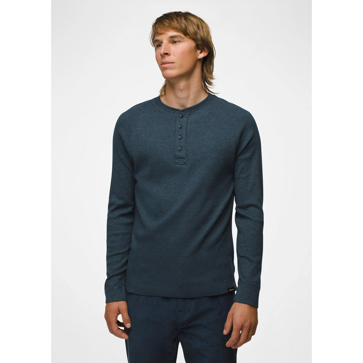 Prana M Touchstone Henley - Slim Stormy Night Heather