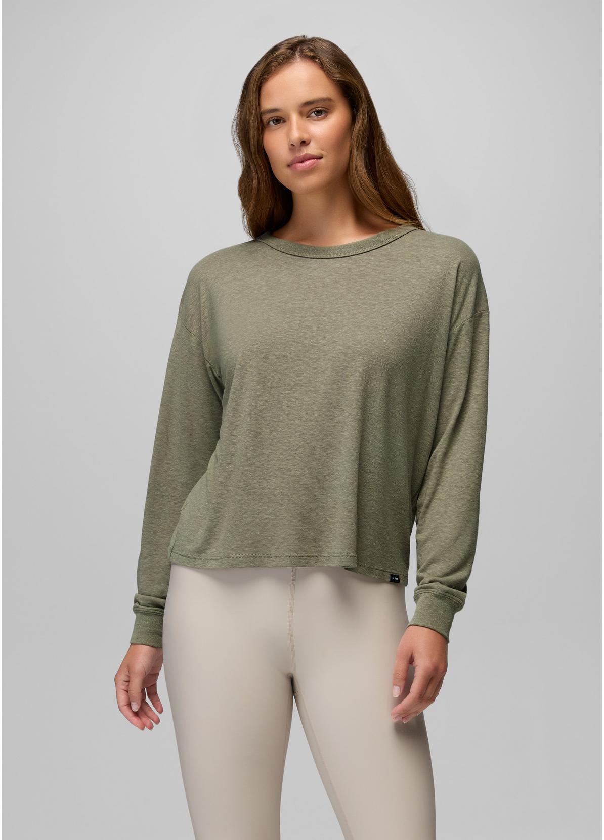 Prana Womens Cozy Up Long Sleeve Crew 407 Nautical