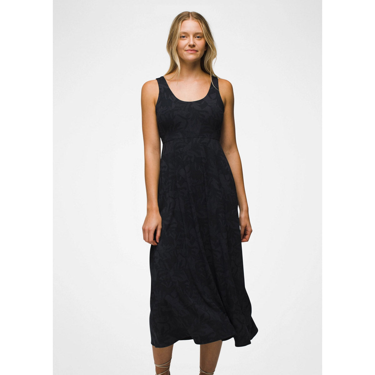Prana Women's Lata Beach Dress Charcoal Seaside