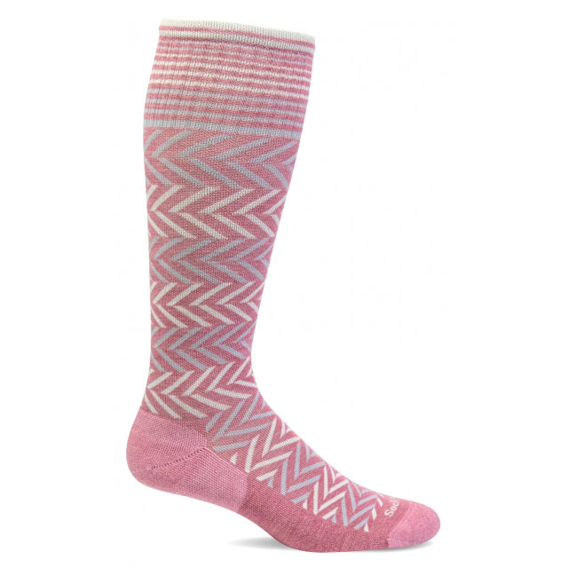 Sockwell Women&#39;s Chevron Graduated Compression Socks 505 Lotus