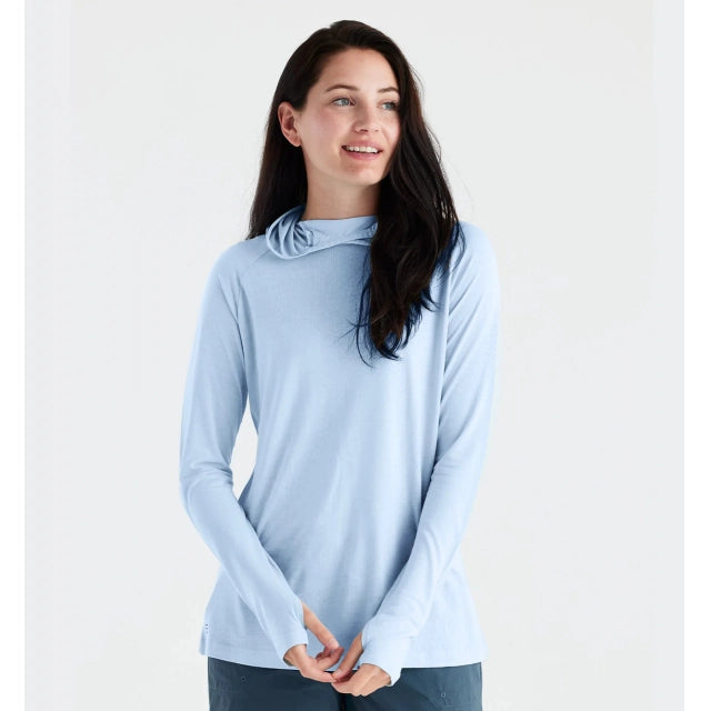 Free Fly Apparel Women&#39;s Bamboo Lightweight Hoodie II 428 Clear ky / S
