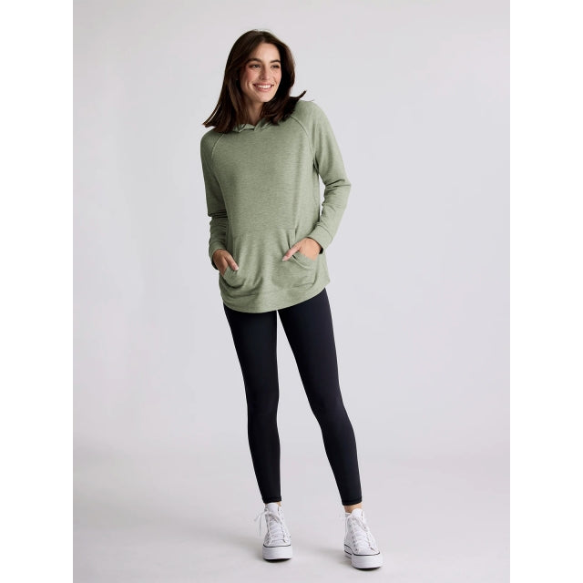 Free Fly Apparel Womens Bamboo Lightweight Fleece Hoodie Desert Sage