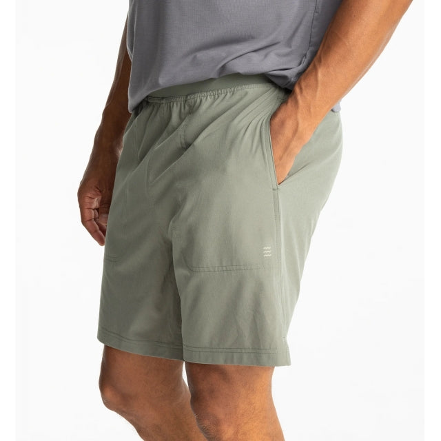 Free Fly Apparel Men's Bamboo-Lined Active Breeze Short - 7" 525 Agave Green
