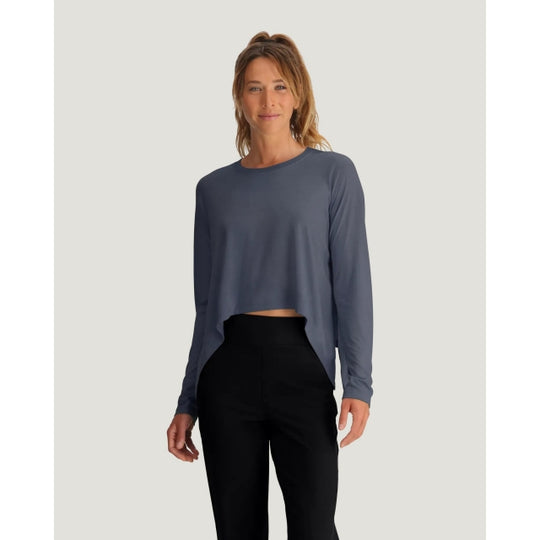 Women's Bamboo Lightweight Cropped Long Sleeve