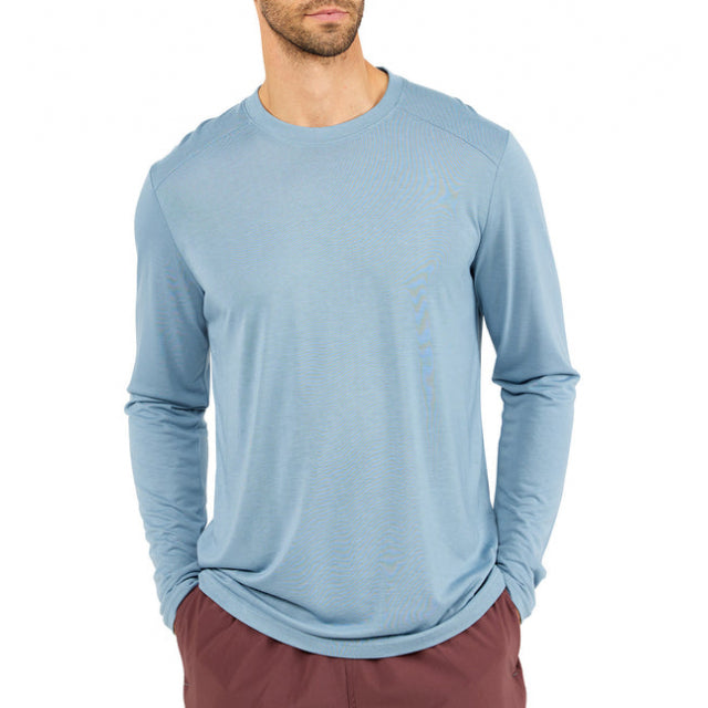 Free Fly Apparel M Bamboo Lightweight LS 400 Blue Fog
