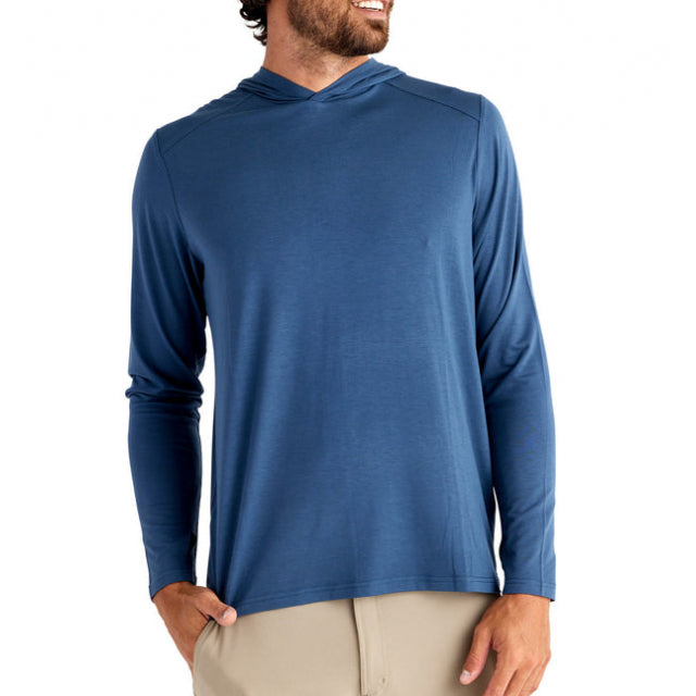 Free Fly Apparel Mens Bamboo Shade Hoodie 436 True Navy