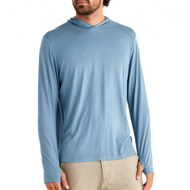 Free Fly Apparel Men&#39;s Bamboo Shade Hoodie 433 Stormy Sea