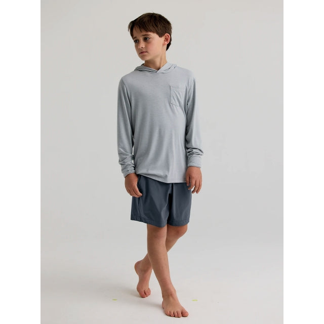 Free Fly Apparel Boys Breeze Short 325 Storm Cloud