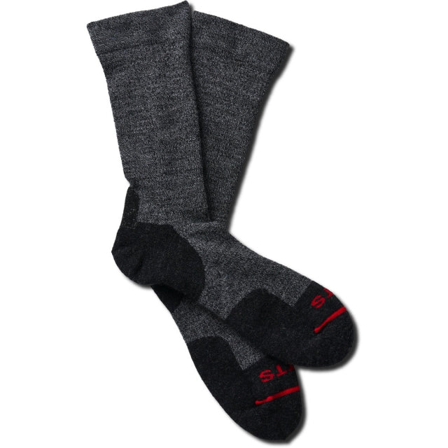 Fits Light Hiker Solid Crew Socks 000 Black