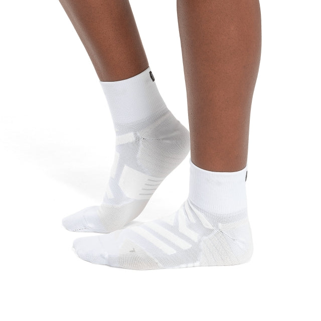 On Running W Performance Mid Sock 1 White | Ivory