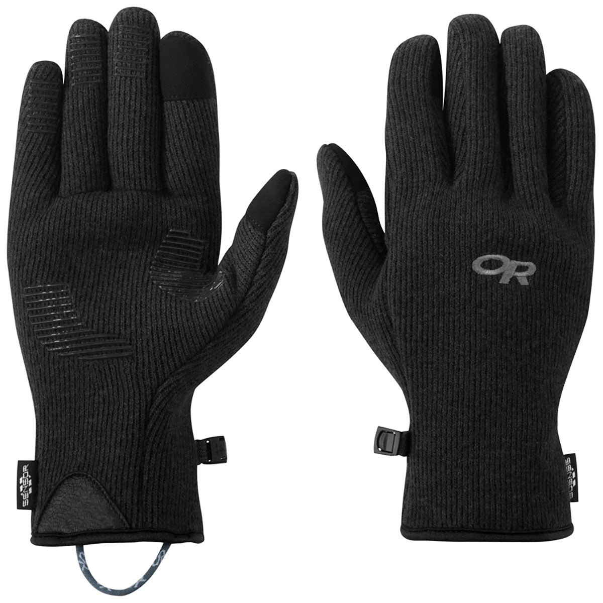 Outdoor Research Mens Flurry Sensor Gloves olid Black / S
