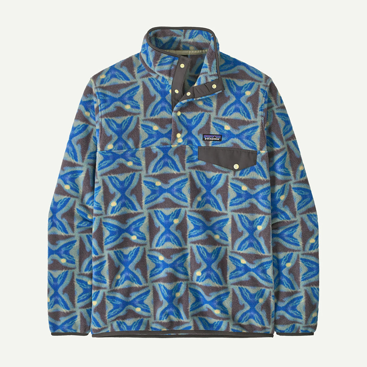 Patagonia Mens Lightweight Synchilla Snap-T Fleece Pullover Deep Freeze: Forge Grey