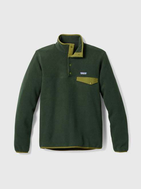 Patagonia Mens Lightweight Synchilla Snap-T Fleece Pullover OLGG Old Growth Green