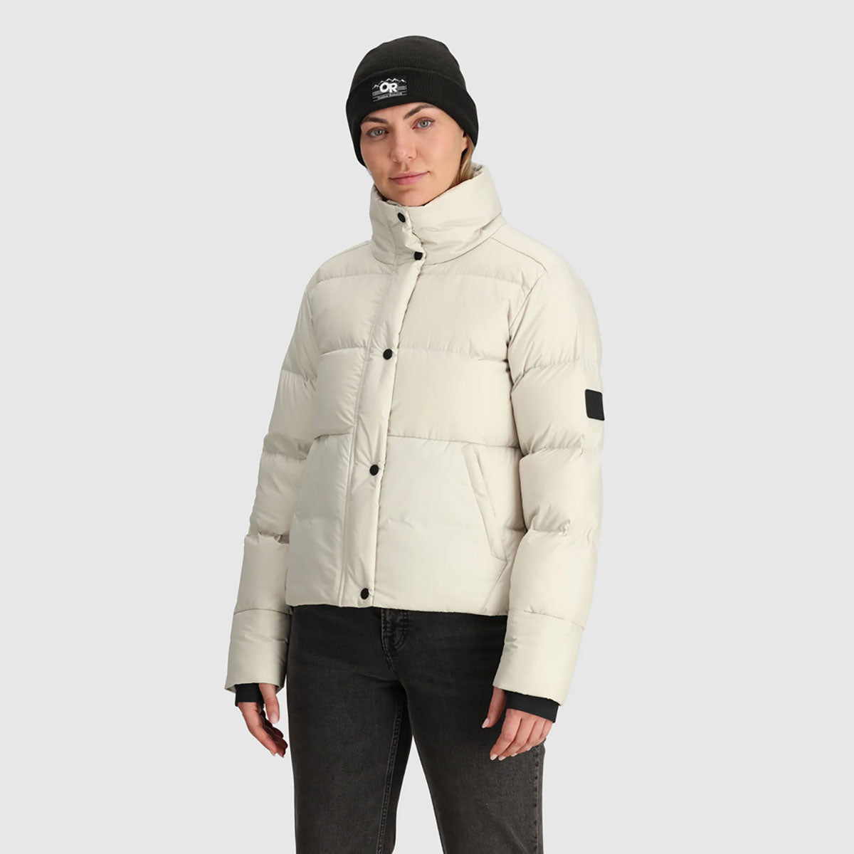 Outdoor Research Womens Coldfront Down Jacket Oyster