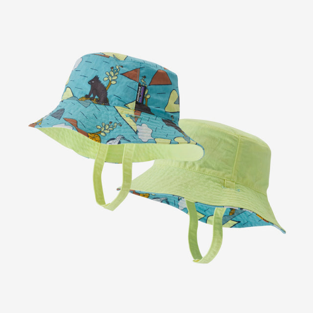 Patagonia Baby Sun Bucket Hat VODI Volcano Dazed Small: Iggy Blue