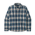 Patagonia Men's Long-Sleeved Cotton in Conversion Lightweight Fjord Flannel Shirt BETB Beach Plaid: Tidepool Blue