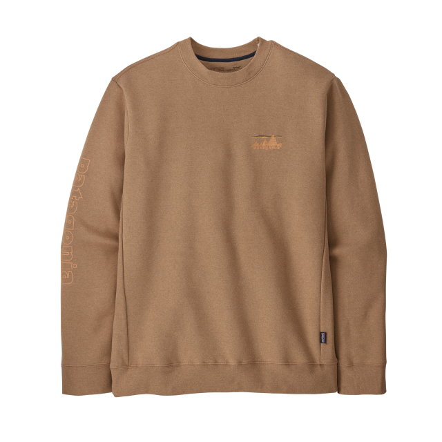 Patagonia Men&#39;s &#39;73 Skyline Uprisal Crew Sweatshirt NESB Nest Brown