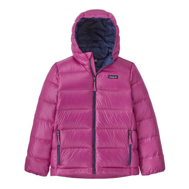 Patagonia Kids&#39; Hi-Loft Down Sweater Hoody AMH Amaranth Pink