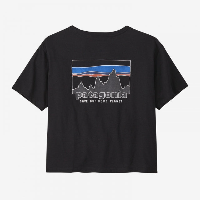 Patagonia W &#39;73 Skyline Organic Easy Cut Pocket Tee INBK Ink Black