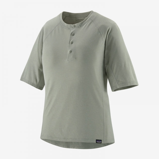 Patagonia Women's Capilene Cool Trail Bike Henley STGN Sleet Green