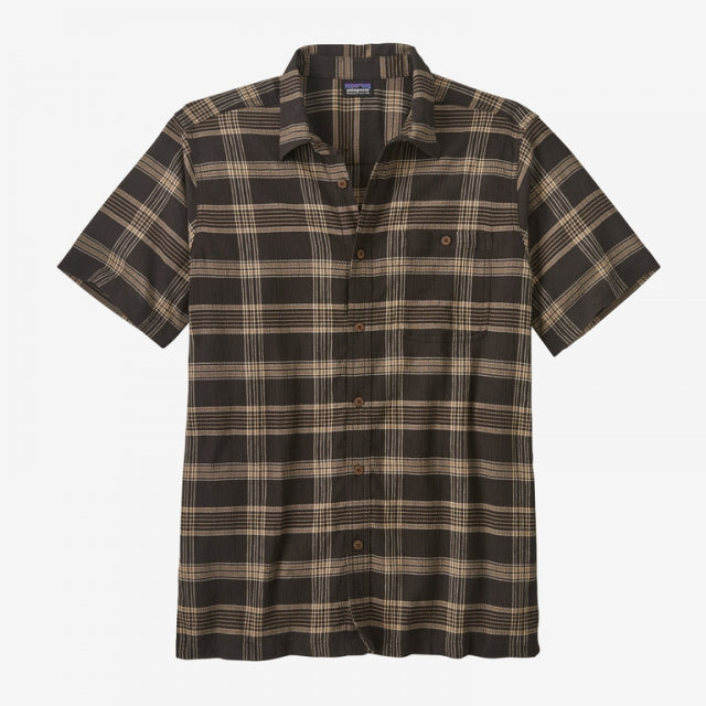 Patagonia Men's A/C Button Up Shirt DIBK Discovery: Ink Black