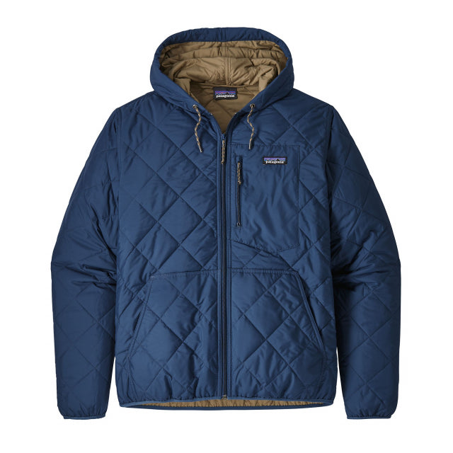 Patagonia Mens Diamond Quilted Bomber Hoody SNBL Stone Blue