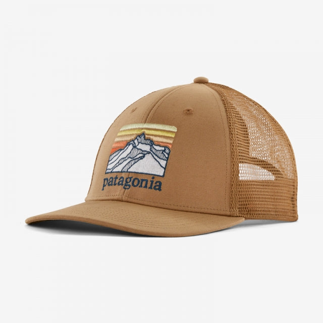 Patagonia Line Logo Ridge LoPro Trucker Hat GRBN Grayling Brown