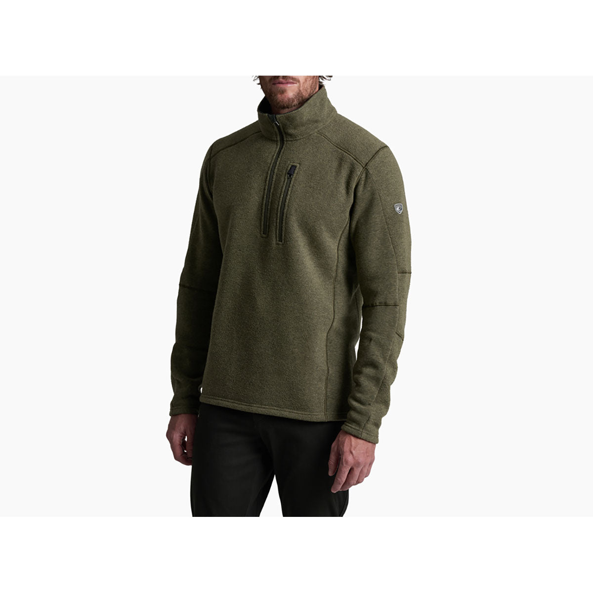 Kuhl Mens Interceptr 1/4 Zip Moss Stone
