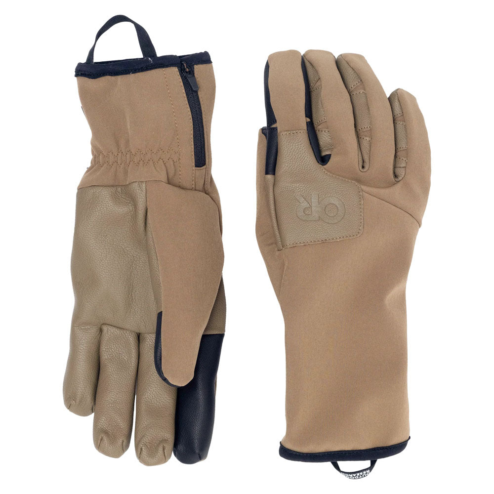 Outdoor Research Mens Stormtracker Sensor Windbloc Gloves Coyote