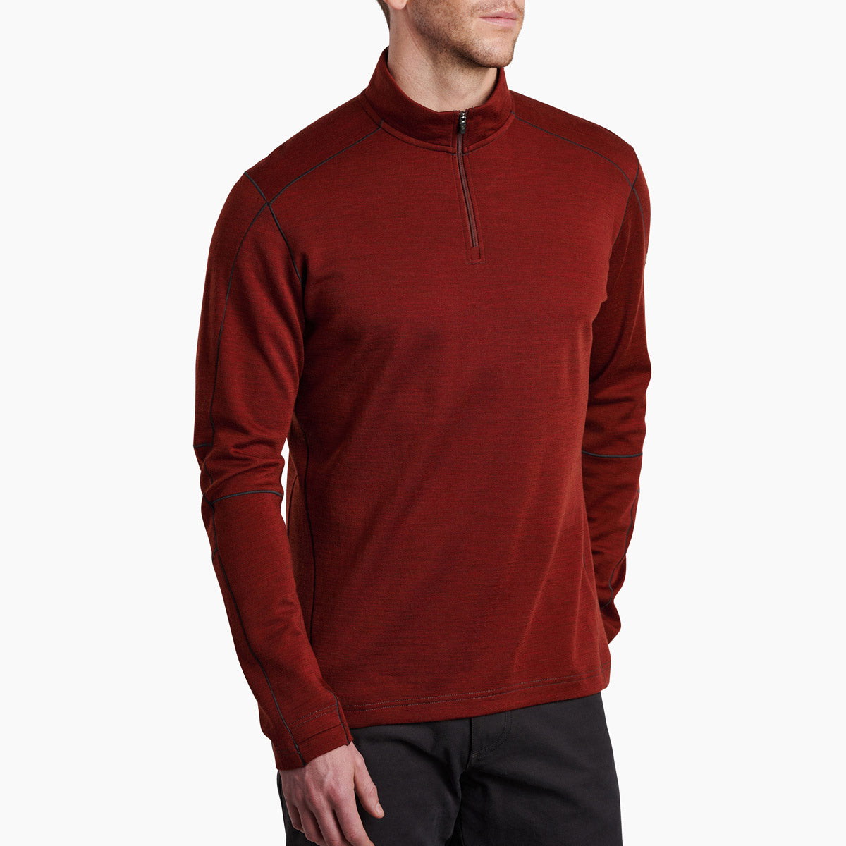 Kuhl Men's Invigoratr Merino 1/4 Zip Cayenne