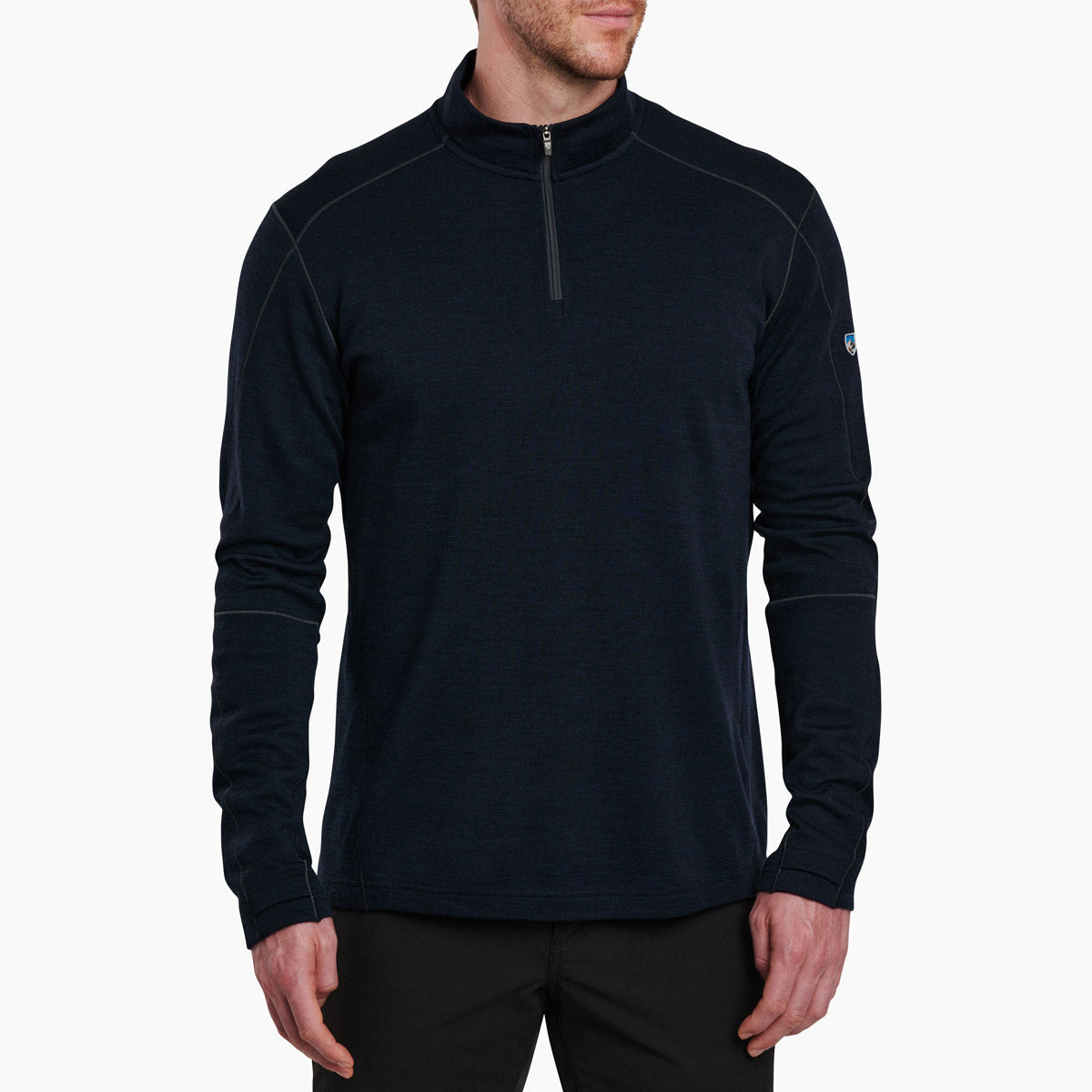Kuhl Men's Invigoratr Merino 1/4 Zip Pirate Blue