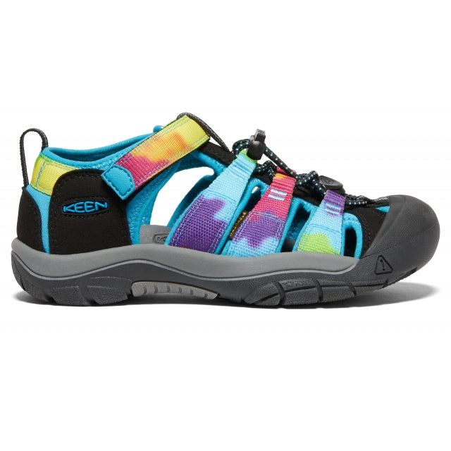 Keen Big Kids Newport H2 Sandal Rainbow Tie Dye