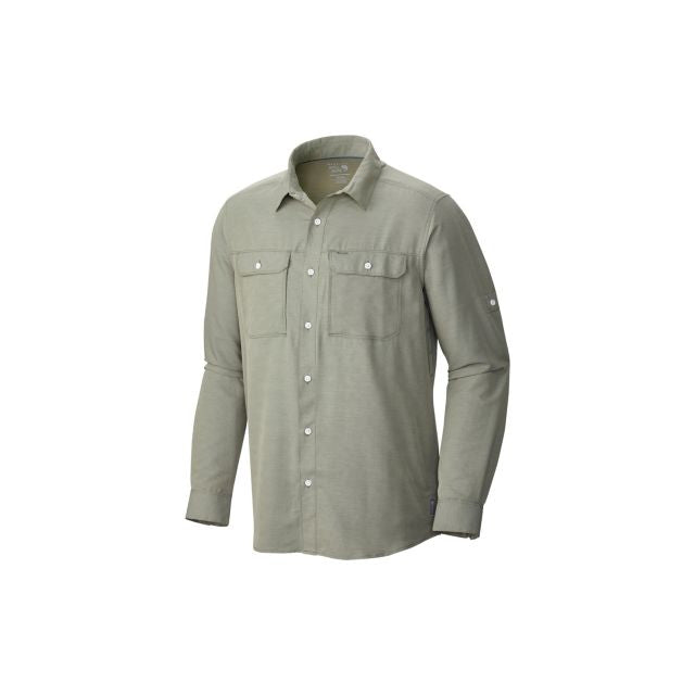 Mountain Hardwear Men&#39;s Canyon Long Sleeve Shirt 397 Stone Green