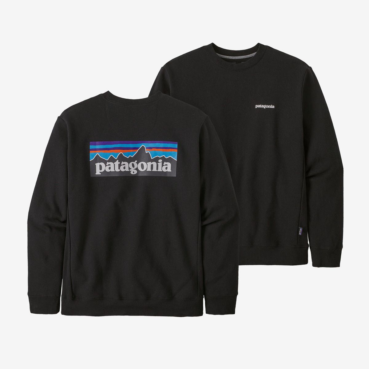 Patagonia Men&#39;s P-6 Logo Uprisal Crew Sweatshirt Black