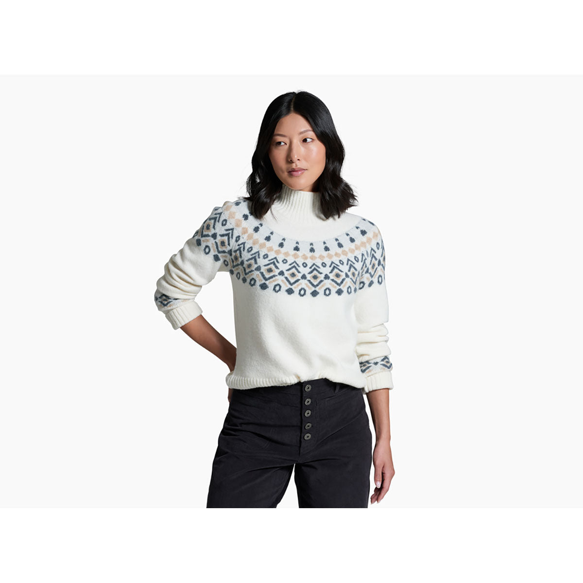Kuhl Womens Alpina Sweater Alpine White