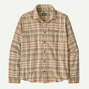 Patagonia Mens Long-Sleeved Lightweight Fjord Flannel Shirt Depth: Natural