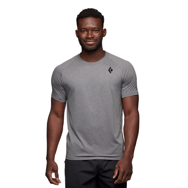 Black Diamond Men's Lightwire Short Sleeve Tech Tee 0034 Steel Grey