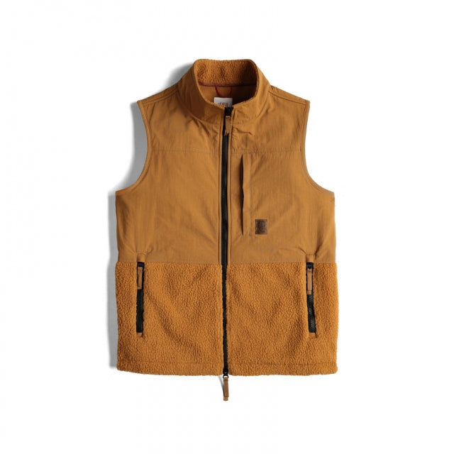 Topo Designs W Subalpine Fleece Vest Kha Khaki