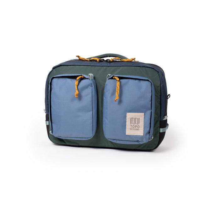 Topo Designs Global Briefcase 464 Stone Blue/Forest