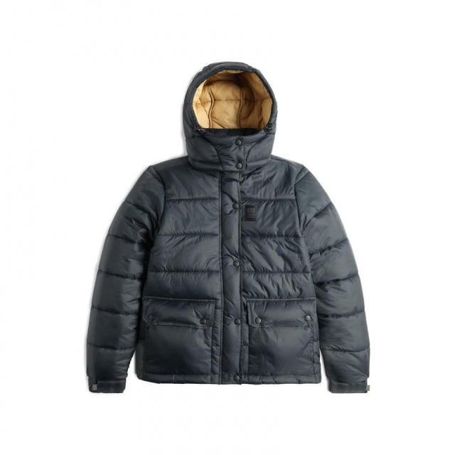 Topo Designs W Retro Ridge Puffer Jacket BlkBlk Black/Black