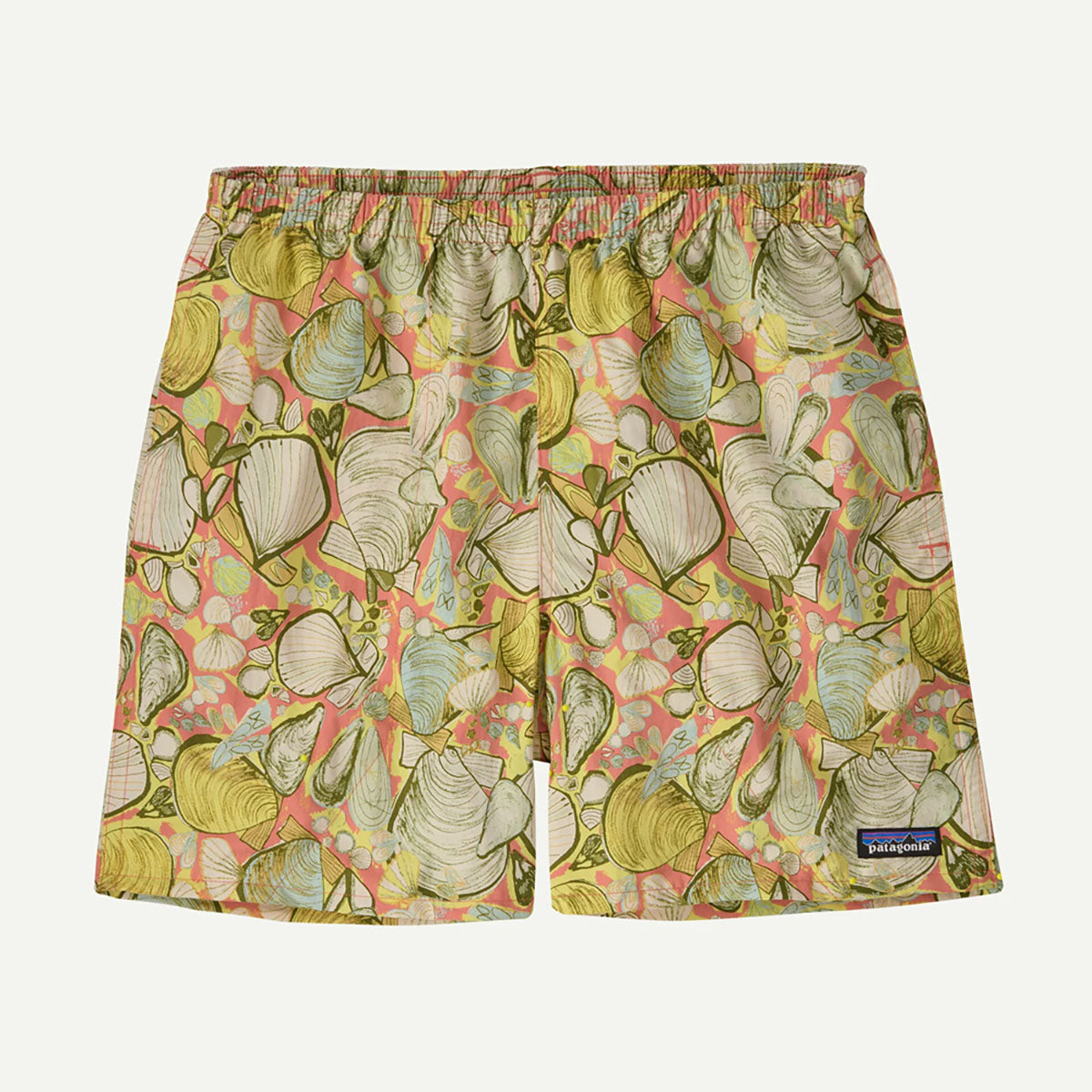 Patagonia Mens Baggies Shorts - 5 in. Shelly Shelly: ellow Melon / M